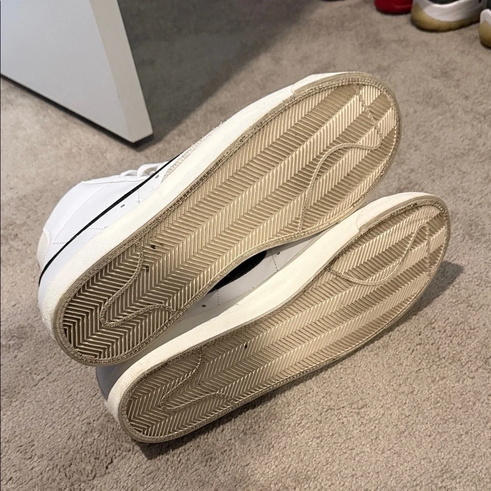 Nike (Blazers) White and Black Leather High-Tops